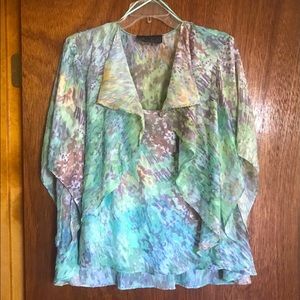 Alex Evenings Womens 2-Pc Cami/Cardigan Twin Set. Size PL